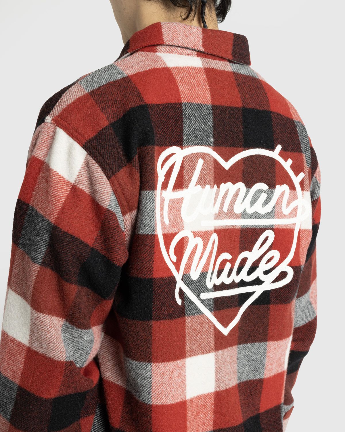 Human Made – Wool Beaver Block Check Shirt Red